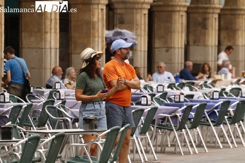 La ola de calor ha hecho que en Salamanca se alcancen hoy los 37 grados. Foto de David Sañudo