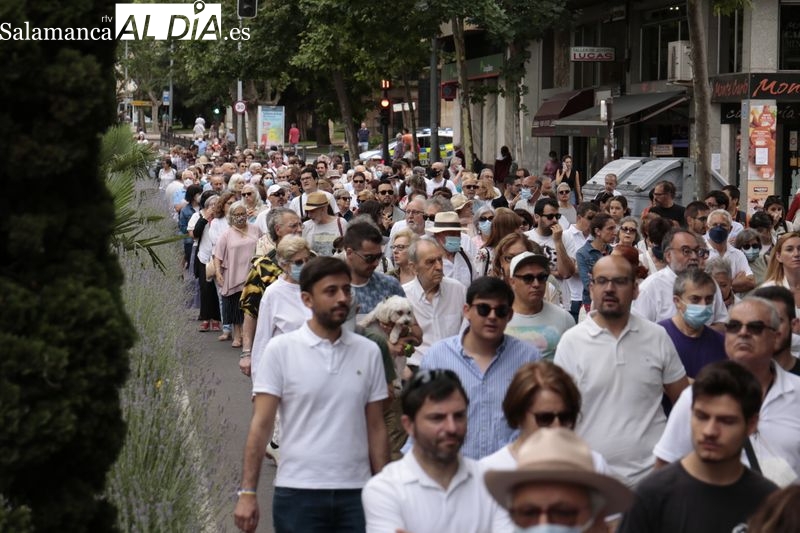 Imágenes de la manifestación convocada por la Plataforma de Salamanca para la Defensa de la Sanidad Pública