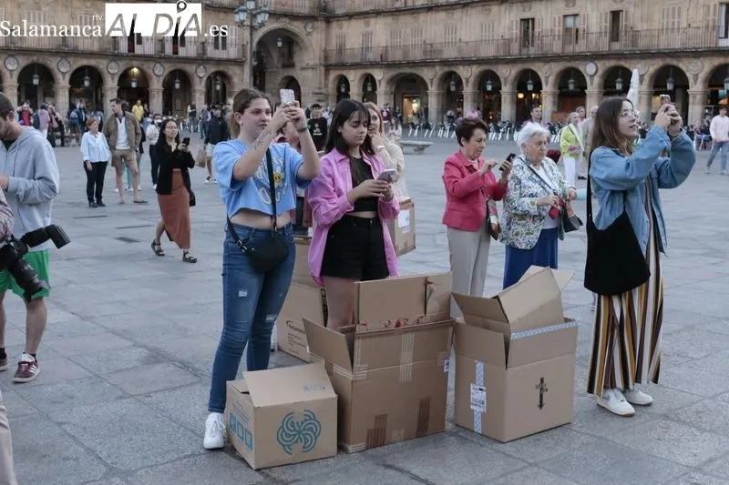Visita de la Reina Sófia a Salamanca. Foto de David Sañudo