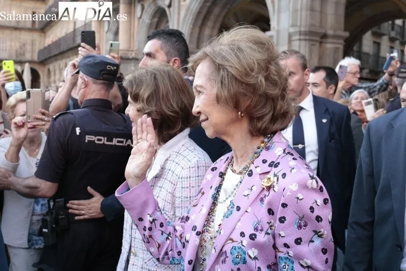 Visita de la Reina Sófia a Salamanca. Foto de David Sañudo