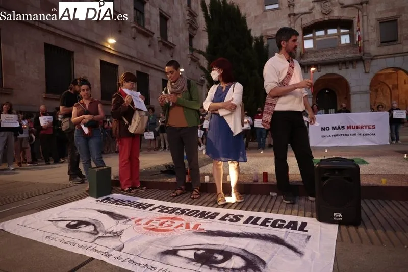 Concentración convocada por la Asamblea de Apoyo a Personas Migrantes