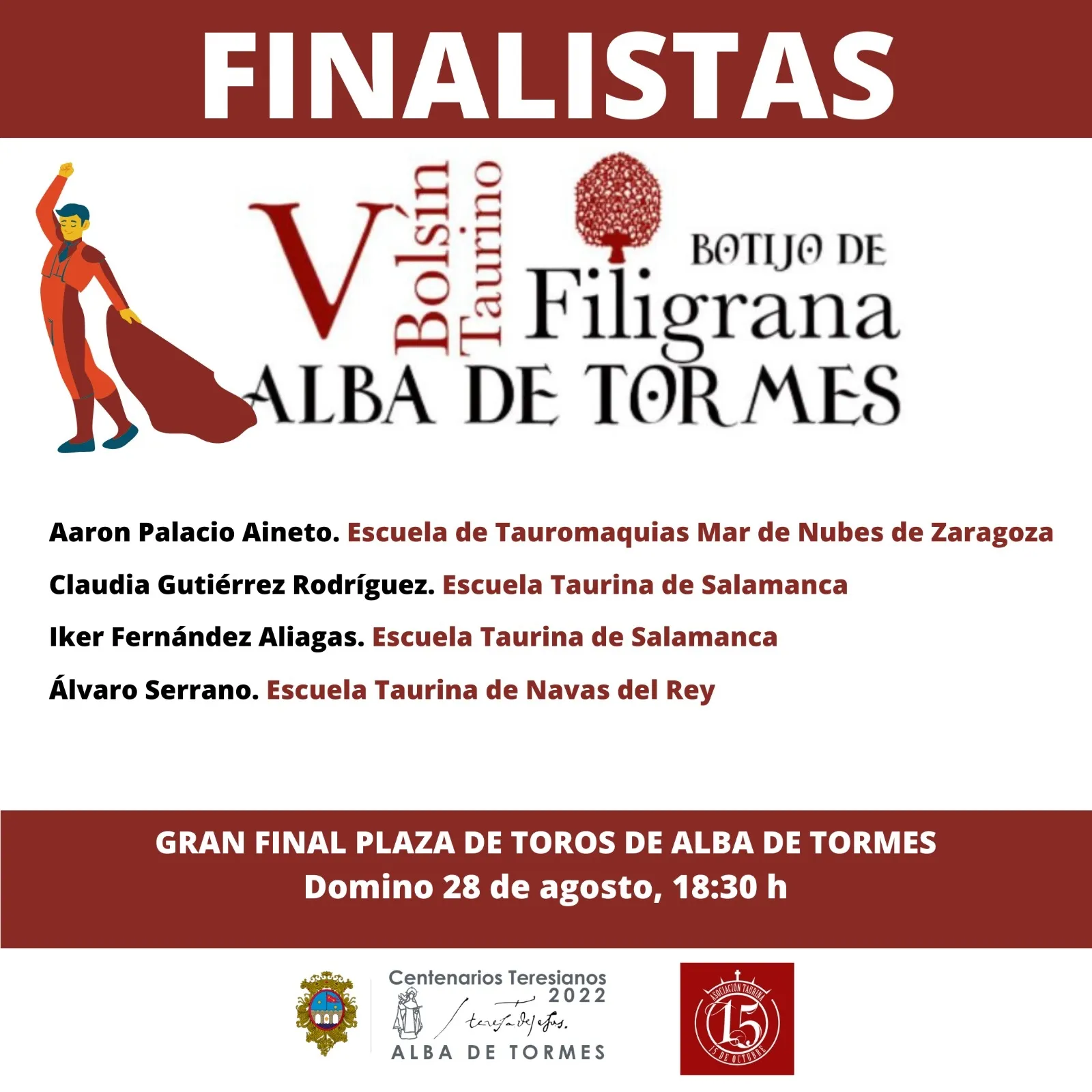 Foto 2 - Desvelados los finalistas del V Bols&iacute;n Taurino Botijo de Filigrana