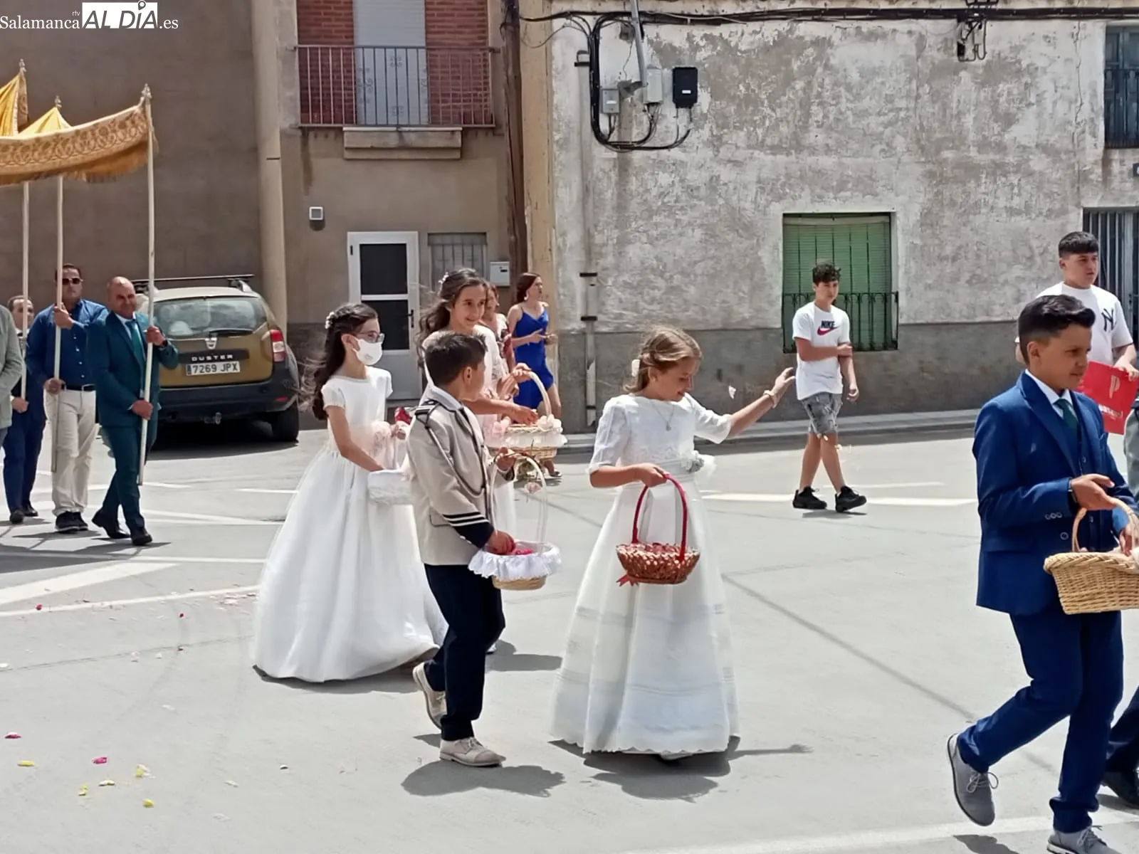 Cantalpino vivía este domingo la vuelta de su procesiòn de Corpus