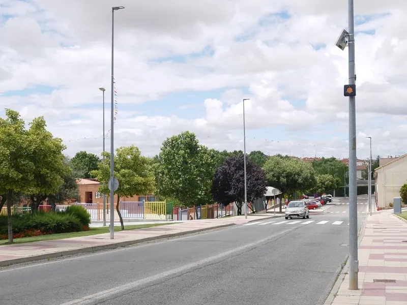 Localización de una de las nuevas balizas instaladas en Carbajosa de la Sagrada