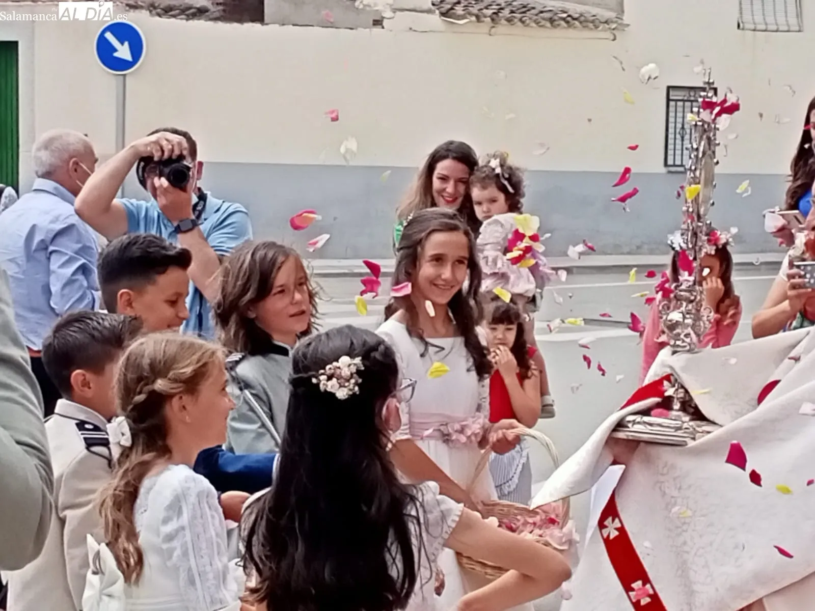 Cantalpino vivía este domingo la vuelta de su procesiòn de Corpus