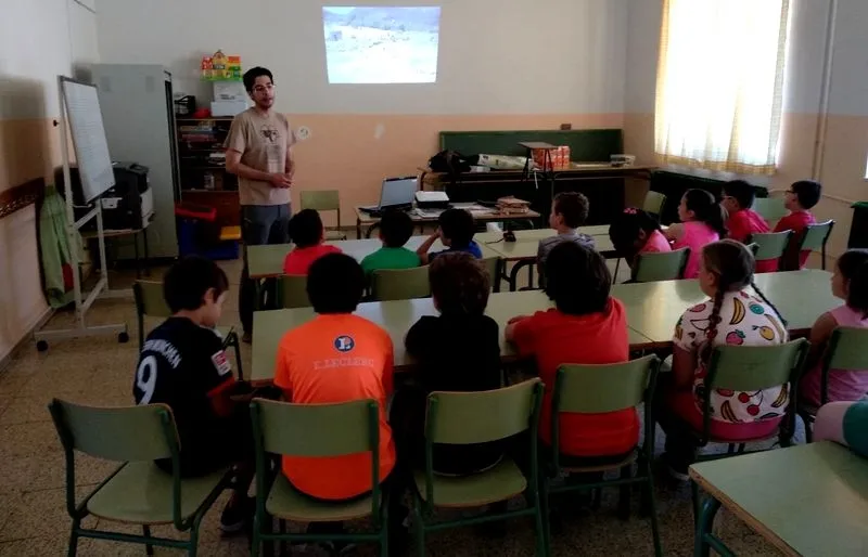 Una de las clases del CEIP Sierra de Francia, uno de los centros que tendrá obras este verano