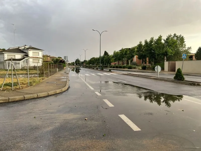 El paso de la tormenta por Villamayor