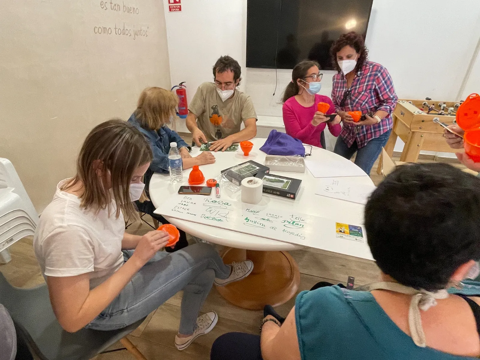 Peñaranda celebraba el Día Mundial del Medio Ambiente junto a los integrantes de Acopedis