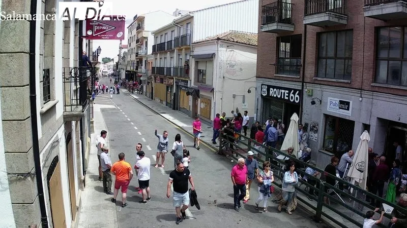 Encierro tradicional de este domingo, último día de las fiestas del Corpus en Vitigudino