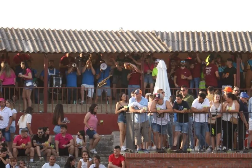 Divertida charlotada de la peña Desnivel y bonito encierro de Barcial en la capea / CORRAL