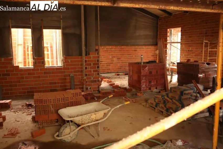 Interior en obras del Centro Social de servicios
