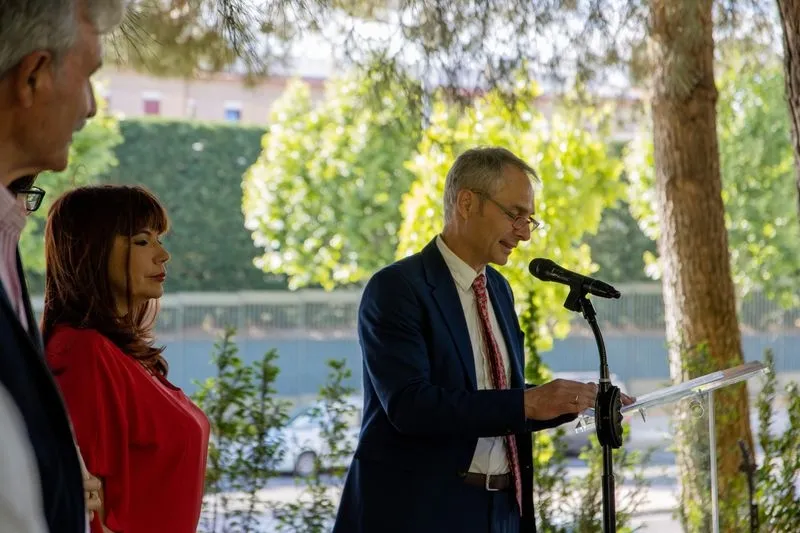 Inauguración del nuevo aula exterior “Blanca Catalán de Ocón”, ubicada en el campus Miguel de Unamuno