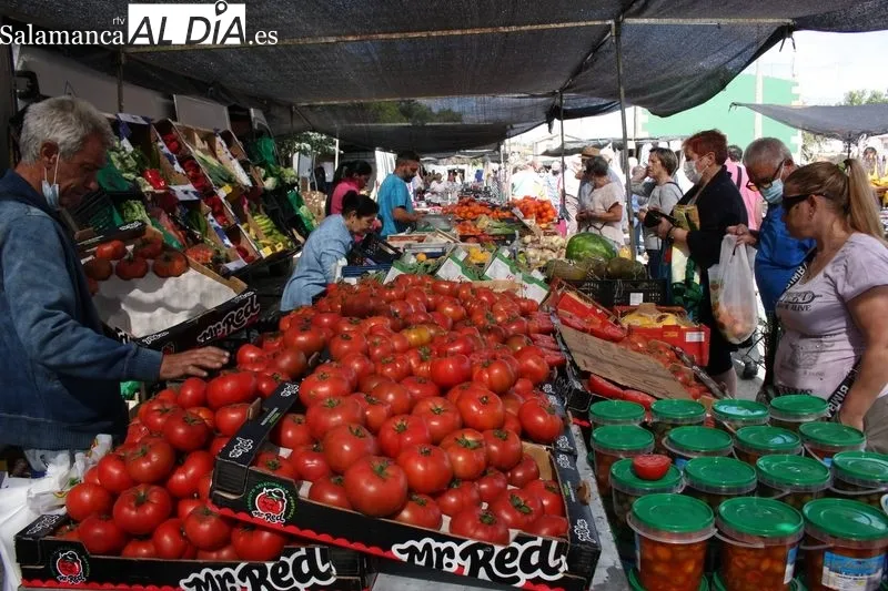 El buen tiempo animaba el mercadillo de Trabanca, que registraba una buena afluencia    