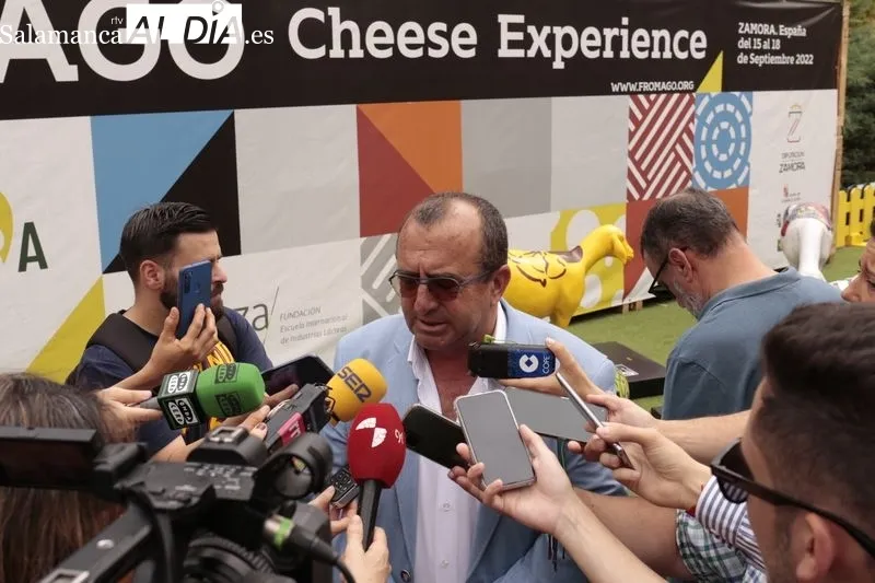 Presentación en la plaza de los Bandos de la Feria Internacional del Queso Fromago. Foto de David Sañudo