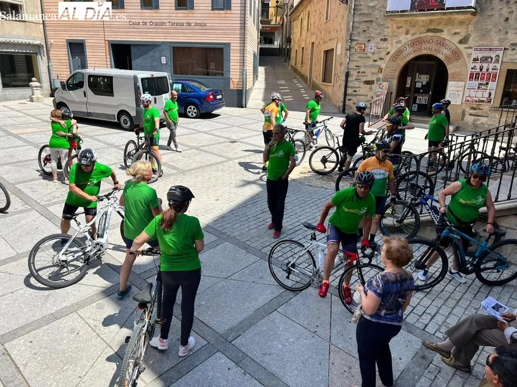 Foto 2 - ALCER Salamanca pedalea para dar visibilidad a los pacientes renales