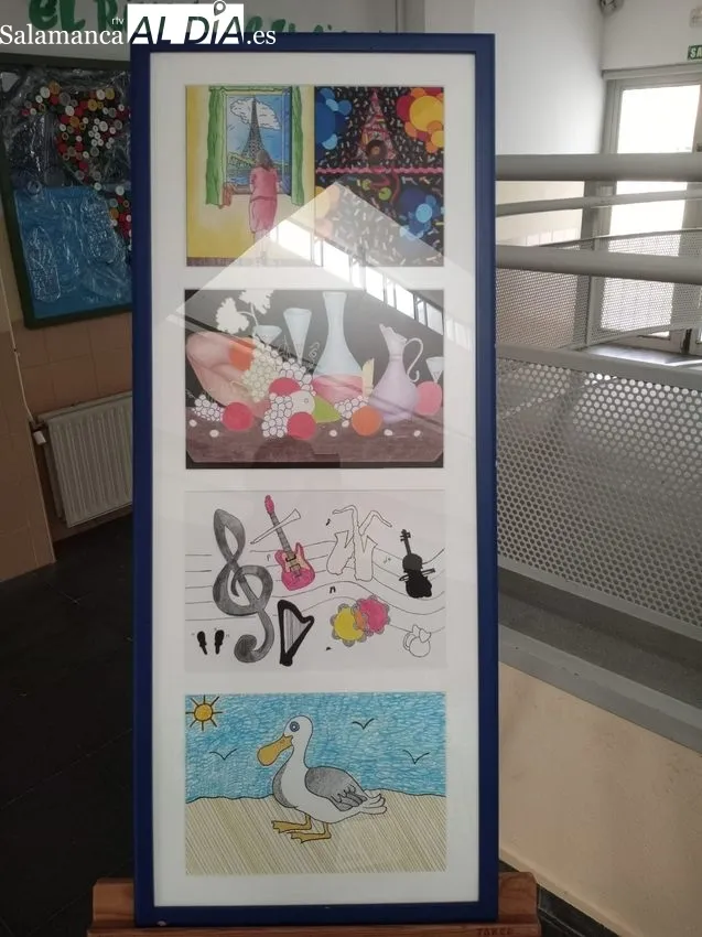 La exposición se puede visitar este mes de junio en el IES, y durante el verano en el Centro Cultural de La Fuente