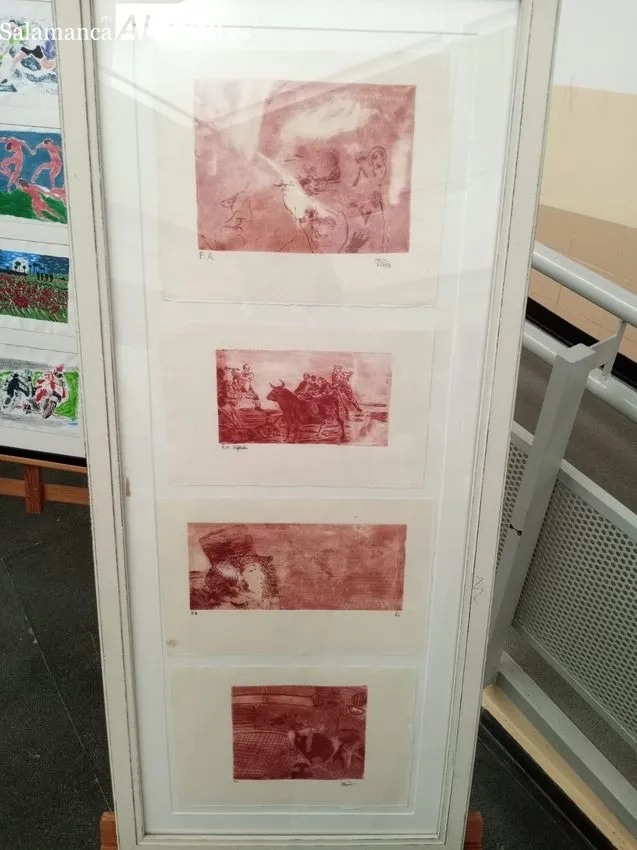 La exposición se puede visitar este mes de junio en el IES, y durante el verano en el Centro Cultural de La Fuente