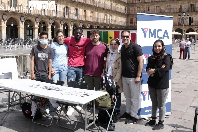 Actos del Día de los Refugiados en la Plaza Mayor. Foto de David Sañudo