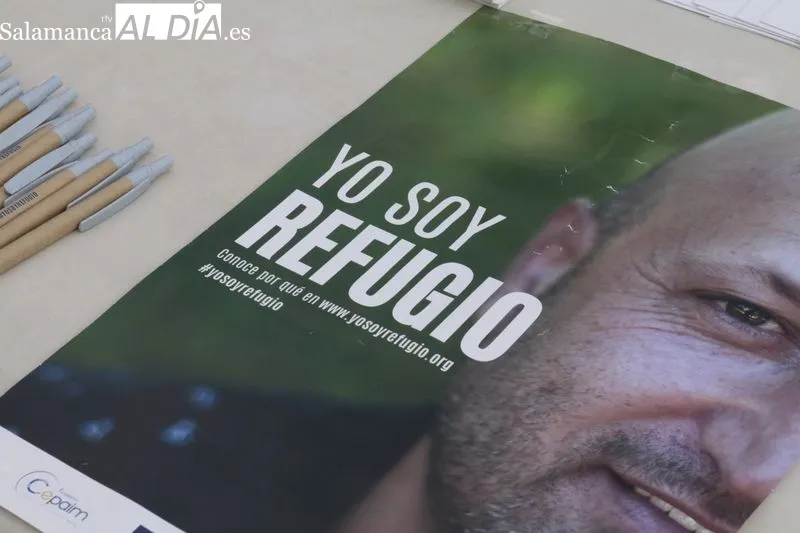 Actos del Día de los Refugiados en la Plaza Mayor. Foto de David Sañudo