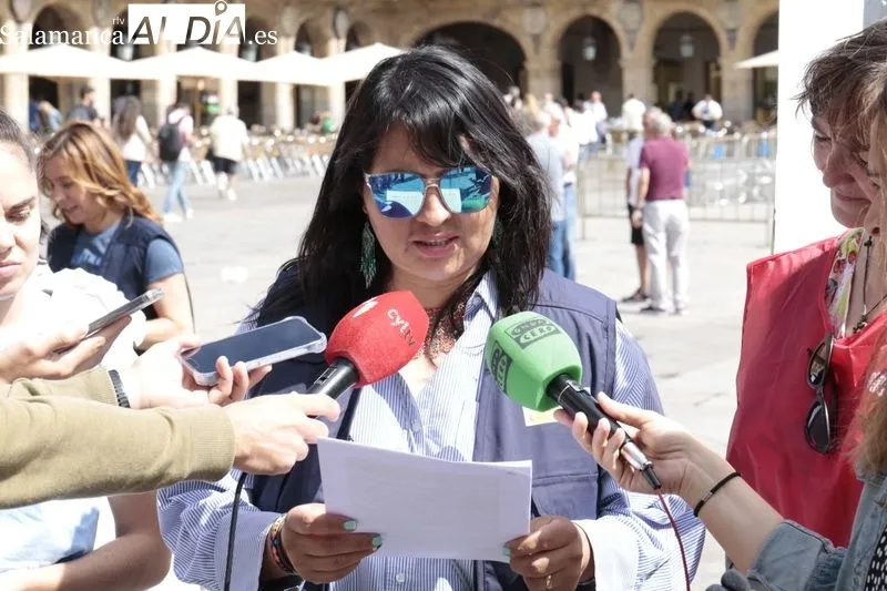 Actos del Día de los Refugiados en la Plaza Mayor. Foto de David Sañudo