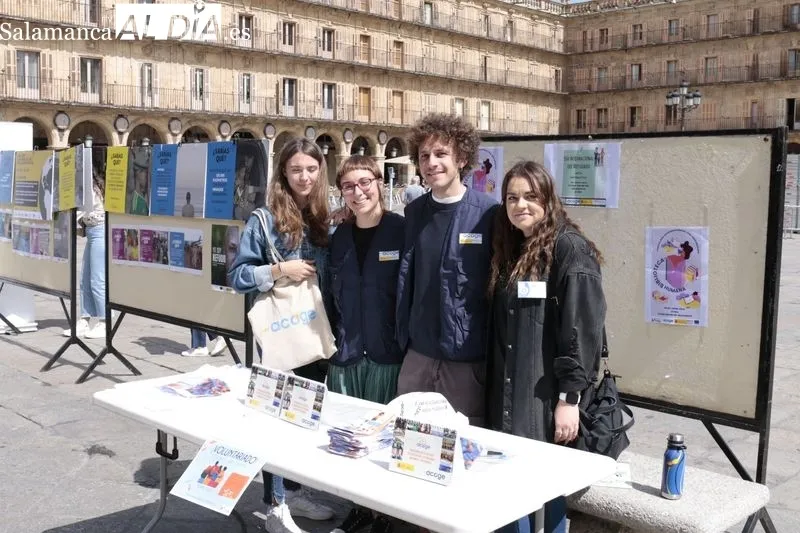 Actos del Día de los Refugiados en la Plaza Mayor. Foto de David Sañudo