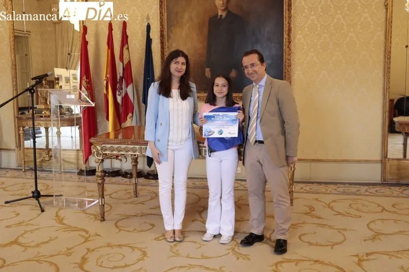 Entrega de los premios del Concurso Infantil de Aqualia, en el Ayuntamiento de Salamanca. Foto de David Sañudo