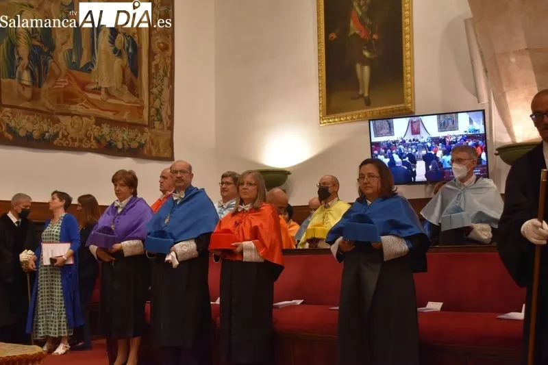 Ceremonia en el Paraninfo para el nombramiento de dos nuevos doctores honoris causa de la USAL, la antropóloga argentina Rita Segato y el neurofisiólogo colombiano Norberto G. Cairasco