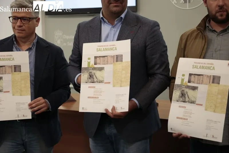 Presentación del proyecto 'Provincias del español' en la Diputación de Salamanca. Foto David Sañudo