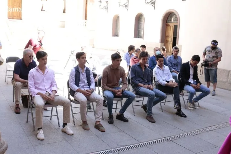 Presentación de los carteles de las tres semifinales del Circuito de Novilladas de Castilla y León, que ha tenido lugar en el patio de La Salina. Foto de David Sañudo