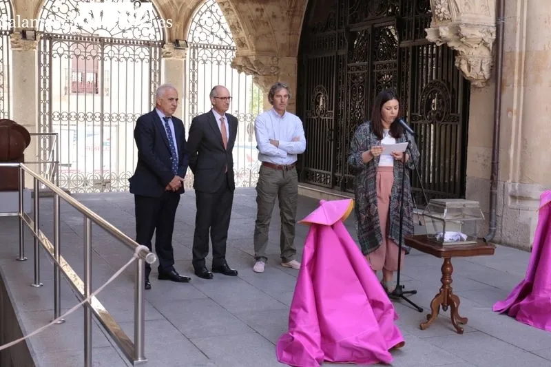Presentación de los carteles de las tres semifinales del Circuito de Novilladas de Castilla y León, que ha tenido lugar en el patio de La Salina. Foto de David Sañudo