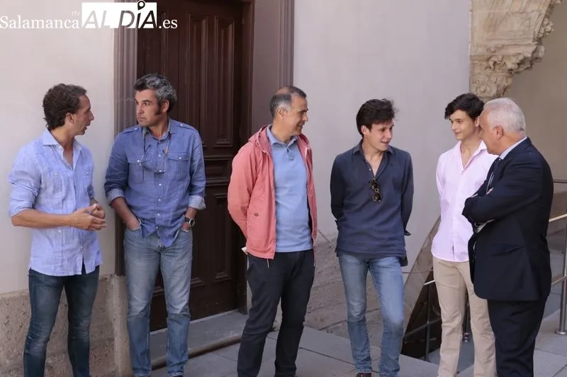 Presentación de los carteles de las tres semifinales del Circuito de Novilladas de Castilla y León, que ha tenido lugar en el patio de La Salina. Foto de David Sañudo