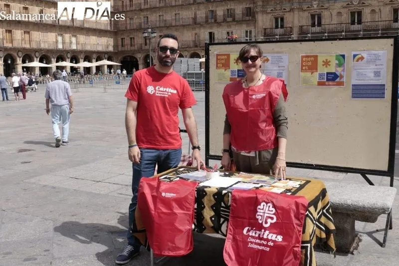 Actos del Día de los Refugiados en la Plaza Mayor. Foto de David Sañudo
