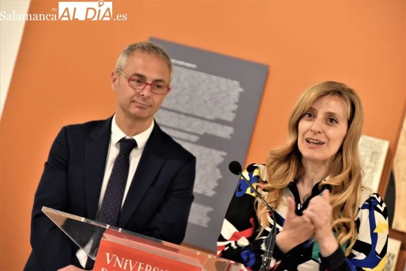 Apertura de la exposición “Nebrija, el ideal humanista”, en el Patio de Escuelas Menores de la Universidad de Salamanca