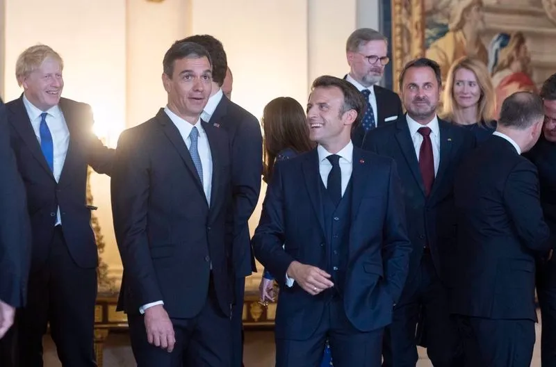 Invitados a la cena de Gala Real para los participantes de la Cumbre de la OTAN, en el Palacio Real. Foto de Europa Press