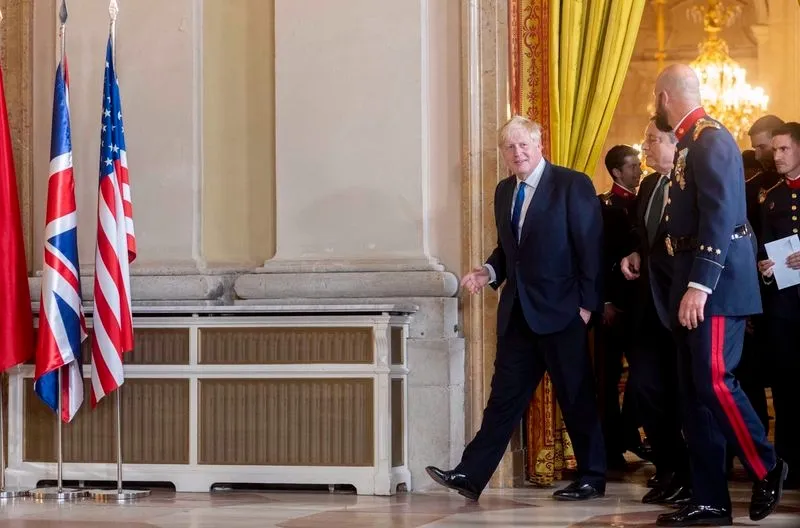 Invitados a la cena de Gala Real para los participantes de la Cumbre de la OTAN, en el Palacio Real. Foto de Europa Press