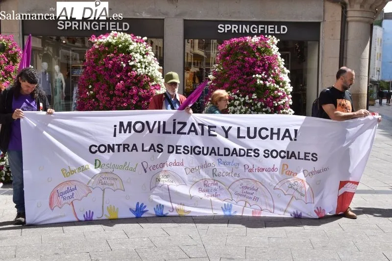 Concentración de CGT Salamanca contra el encarecimiento de precios