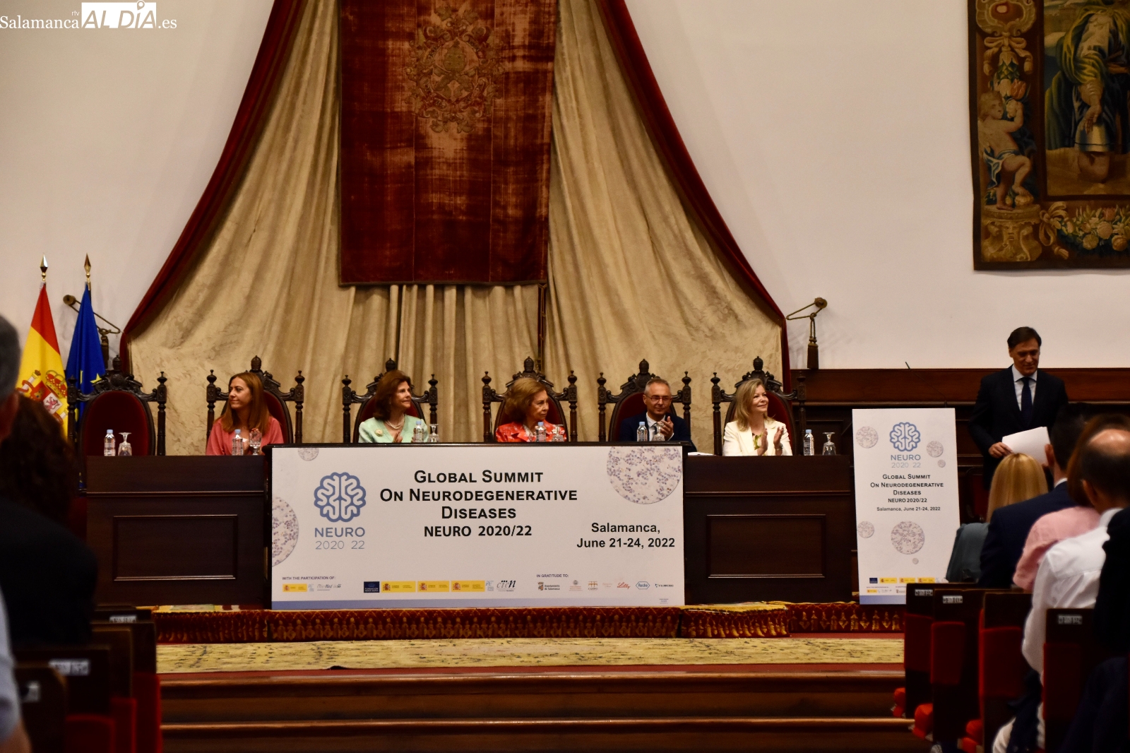 La Reina Sofía inaugura el Global Summit Neuro 2020/2022, que pone a Salamanca en el 