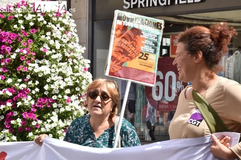 Concentración de CGT Salamanca contra el encarecimiento de precios