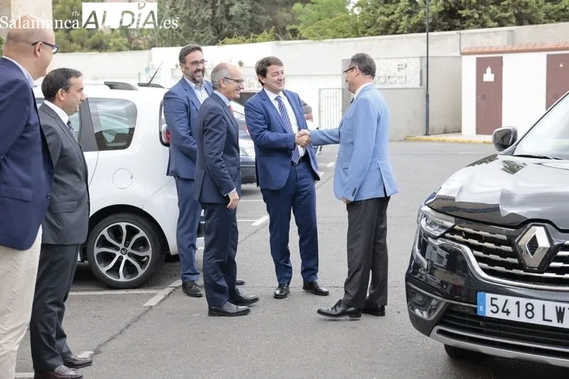 El presidente de la Junta de Castilla y León, Alfonso Fernández Mañueco, clausura el IV Foro del Cerdo Ibérico 2022. Foto de David Sañudo