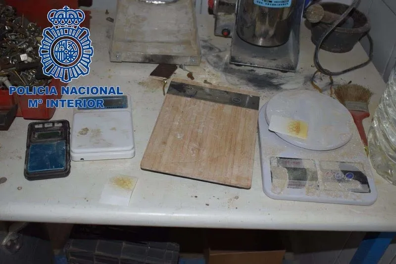 Droga y armas intervenidas en esta operación policial