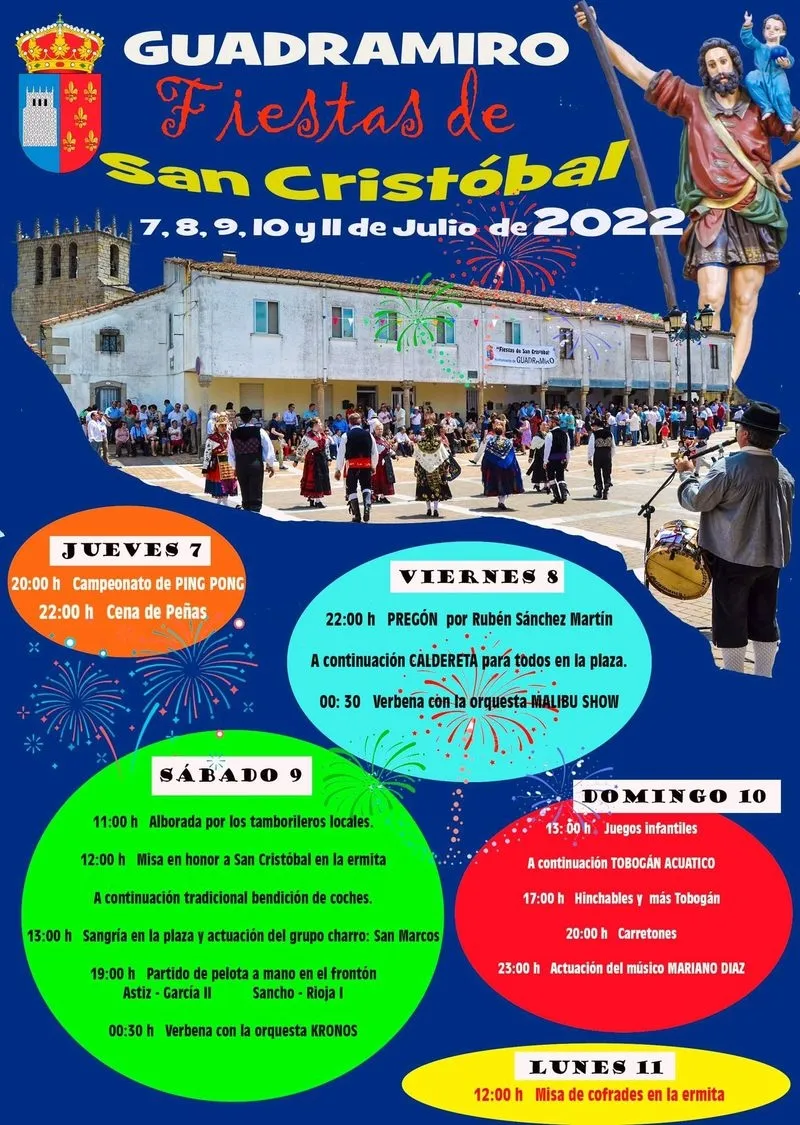 Foto 2 - Variado y amplio programa en Guadramiro para celebrar las fiestas de San Crist&oacute;bal