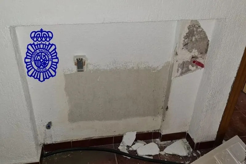 Fotos de la Policía Nacional, tras la detención de los cuatro jóvenes que asaltaron una residencia en la avenida de la Merced