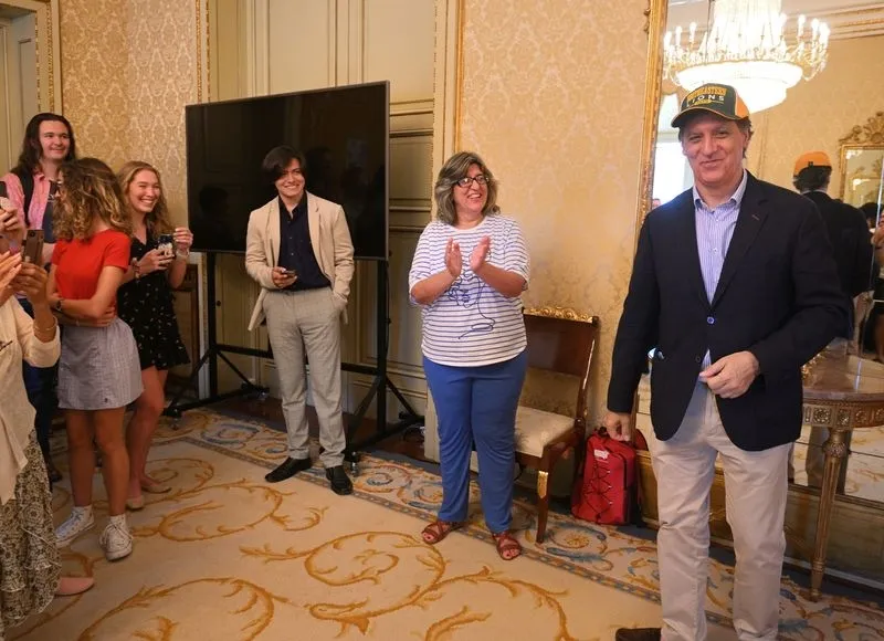 Foto 6 - Recibimiento a los estudiantes de los cursos de espa&ntilde;ol en la USAL