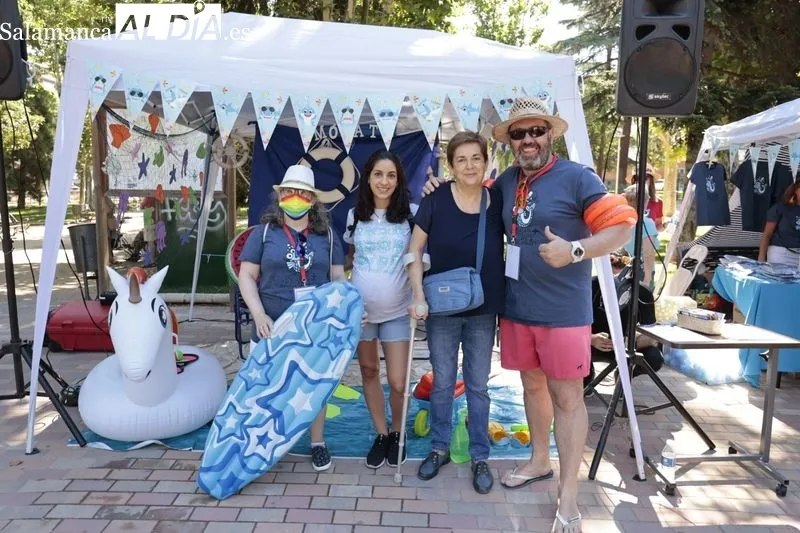 Los salmantinos disfrutan en La Alamedilla con 'Mójate 2022' en solidaridad con la esclerosis múltiple