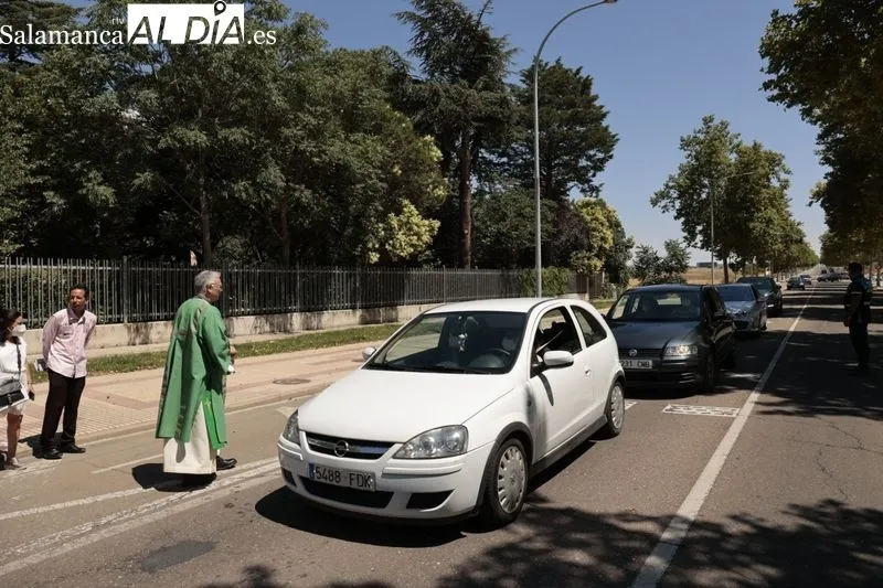 Bendición de los vehículos por la festividad de San Cristóbal