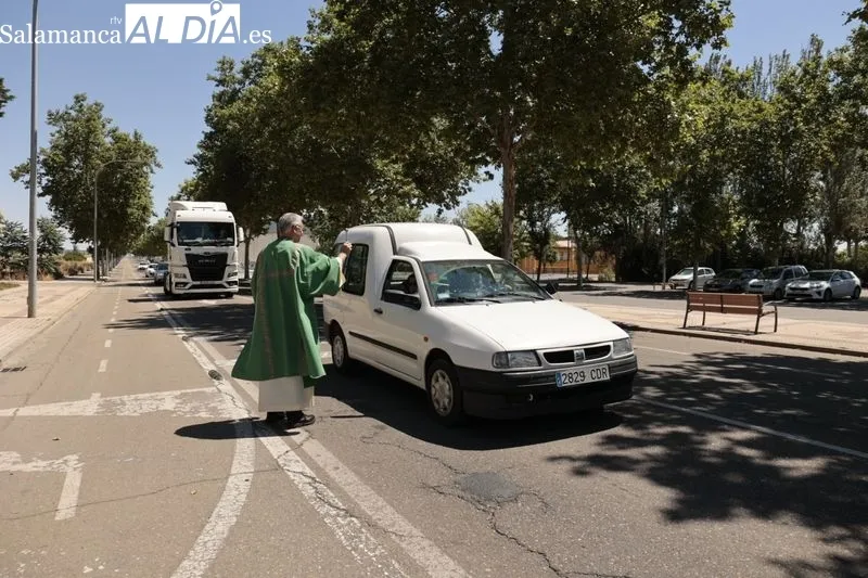 Bendición de los vehículos por la festividad de San Cristóbal