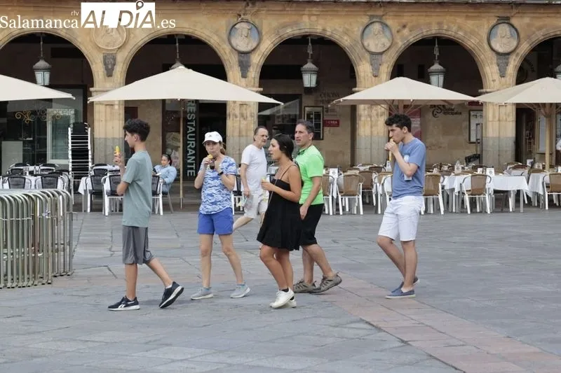 Efectos del calor se dejan notar en las calles salmantinas