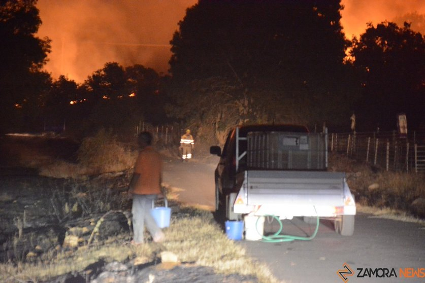 Imagen del fuego de Losacio | ZAMORA NEWS
