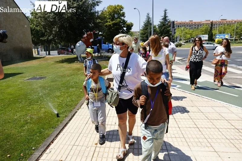Llegada de los niños saharauis a Salamanca