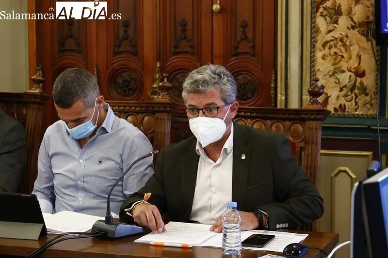 Pleno de la Diputación de Salamanca, este jueves. Fotos: David Sañudo